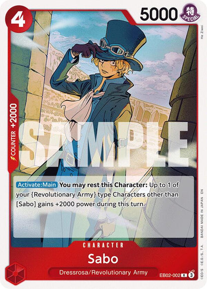Sabo EB02-002 [ Inglese / Giapponese / Francese / Cinese Semplificato ]