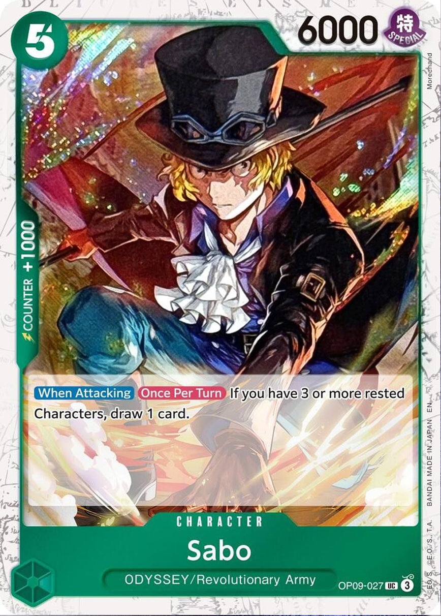 Sabo OP09-027 [ Inglese / Giapponese / Francese / Cinese Semplificato ]