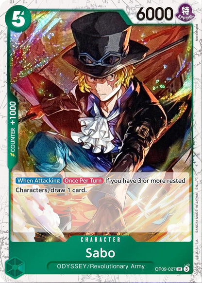 Sabo OP09-027 [ Inglese / Giapponese / Francese / Cinese Semplificato ]