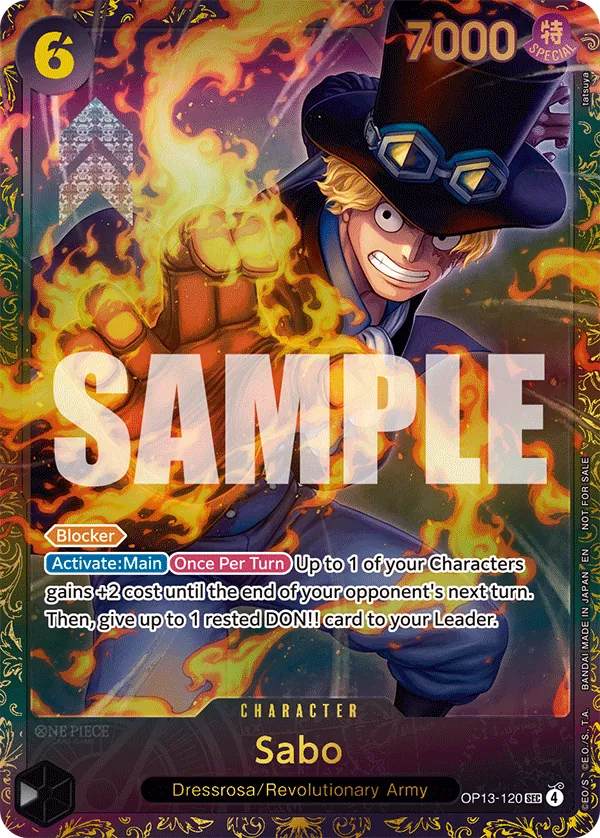 Sabo OP13-120 [ Inglese / Giapponese / Francese / Cinese Semplificato ]