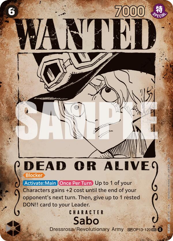 Sabo OP13-120 [ Inglese / Giapponese / Francese / Cinese Semplificato ]