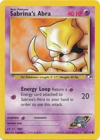 Sabrina's Abra - Gym Heroes 91/132 [ Inglese ]