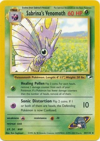Sabrina's Venomoth - Gym Heroes 34/132 [ Inglese ]