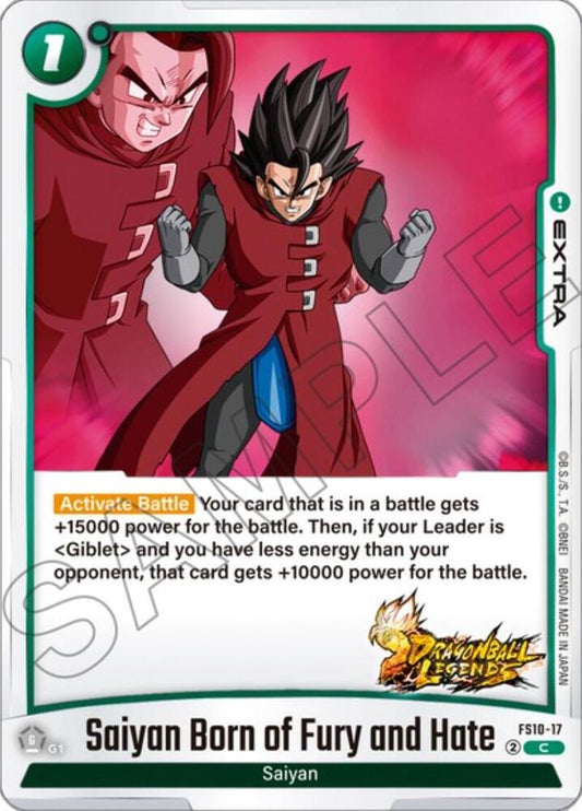 Saiyan Born of Fury and Hate FS10-17 [ Inglese / Giapponese ]