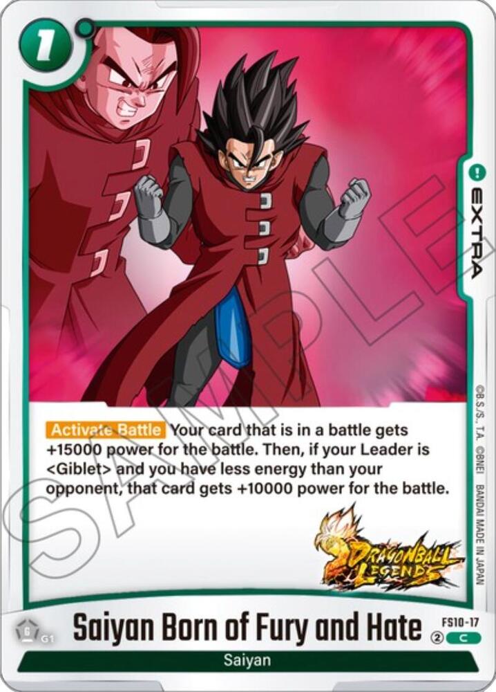Saiyan Born of Fury and Hate FS10-17 [ Inglese / Giapponese ]