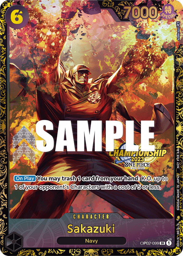 Sakazuki OP02-099 [ Inglese / Giapponese / Francese / Cinese Semplificato ]