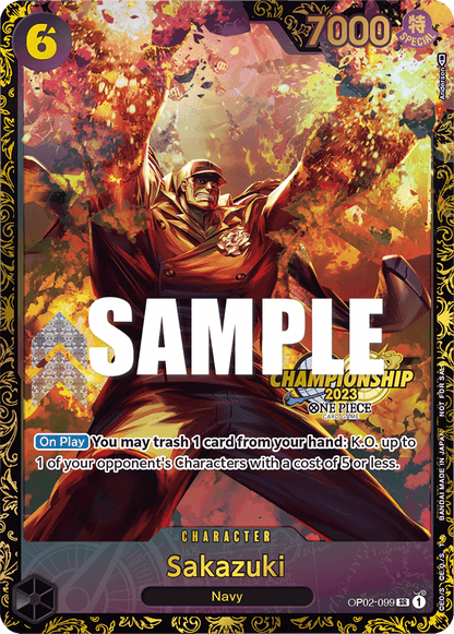Sakazuki OP02-099 [ Inglese / Giapponese / Francese / Cinese Semplificato ]