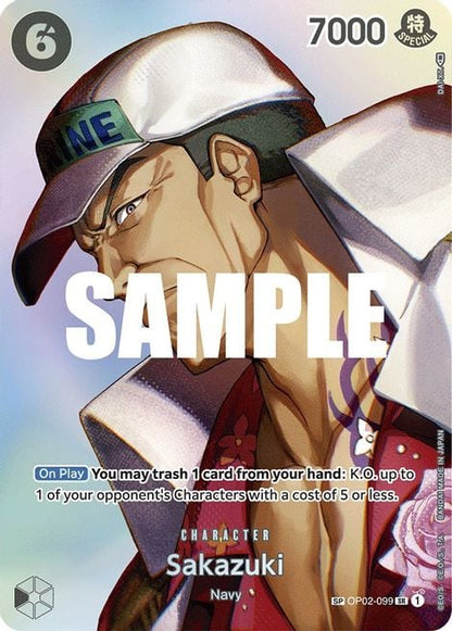 Sakazuki OP02-099 [ Inglese / Giapponese / Francese / Cinese Semplificato ]
