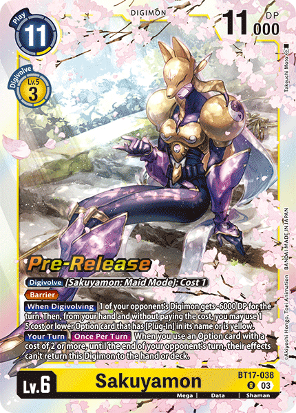 Sakuyamon BT17-038 [ Inglese / Giapponese ]