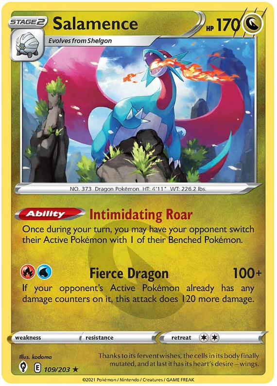 Salamence - Evoluzioni Eteree 109/203 [ Italiano / Inglese ]