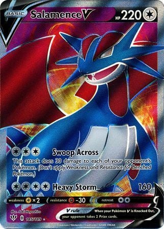 Salamence V - Fiamme Oscure 185/189 [ Italiano / Inglese ]