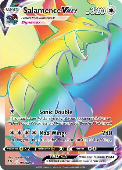 Salamence VMAX - Fiamme Oscure 194/189 [ Italiano / Inglese ]