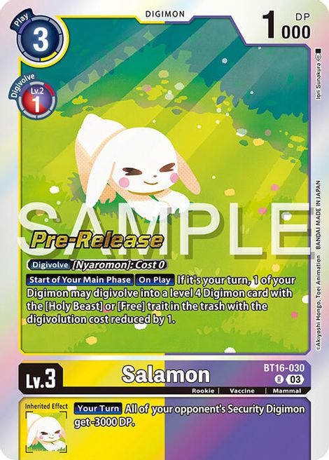 Salamon BT16-030 [ Inglese / Giapponese ]