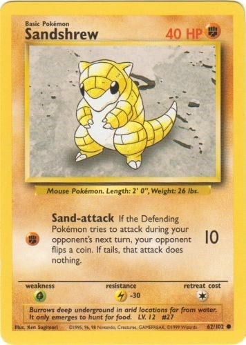 Sandshrew - Set Base 62/102 [ Italiano / Inglese ]