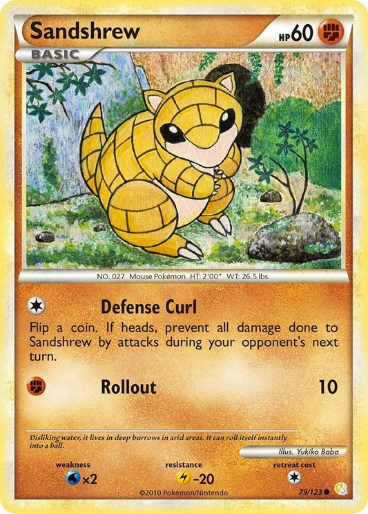 Sandshrew - HeartGold SoulSilver 079/123 [ Italiano / Inglese ]