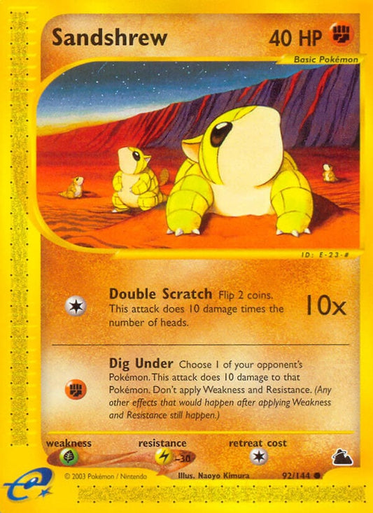 Sandshrew - Skyridge 92/144 [ Italiano / Inglese ]