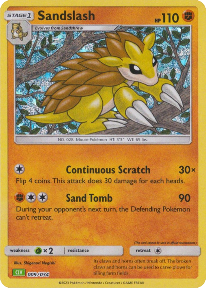 Sandslash - Pokémon TCG Classic: Venusaur & Lugia ex Deck 009/034 [ Inglese ]