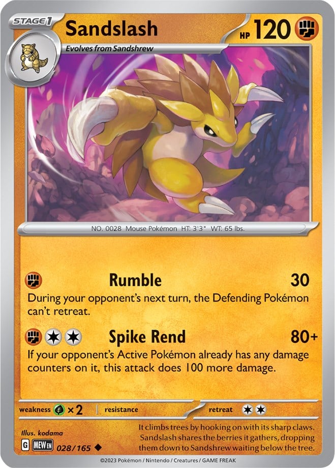 Sandslash - 151 028/165 [ Italiano / Inglese ]