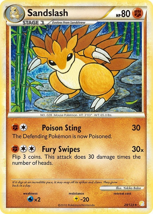 Sandslash - HeartGold SoulSilver 029/123 [ Italiano / Inglese ]