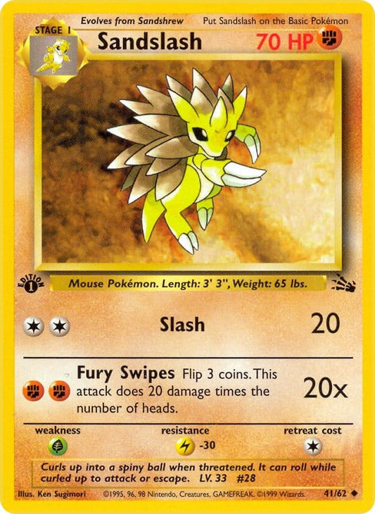 Sandslash - Fossil 041/062 [ Italiano / Inglese ]