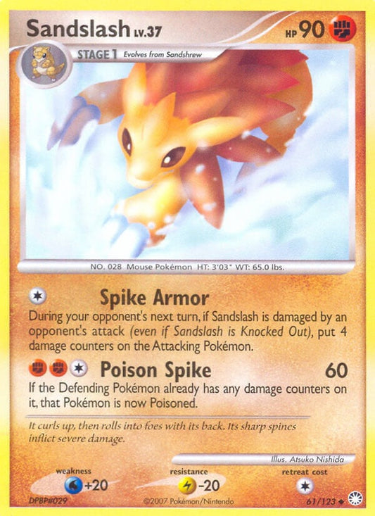 Sandslash Lv.37 - Tesori Misteriosi 61/123 [ Italiano / Inglese ]