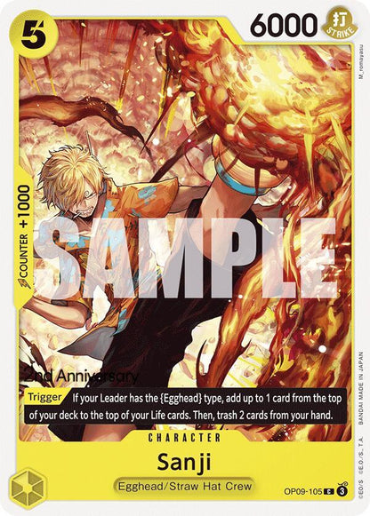 Sanji OP09-105 [ Inglese / Giapponese / Francese / Cinese Semplificato ]