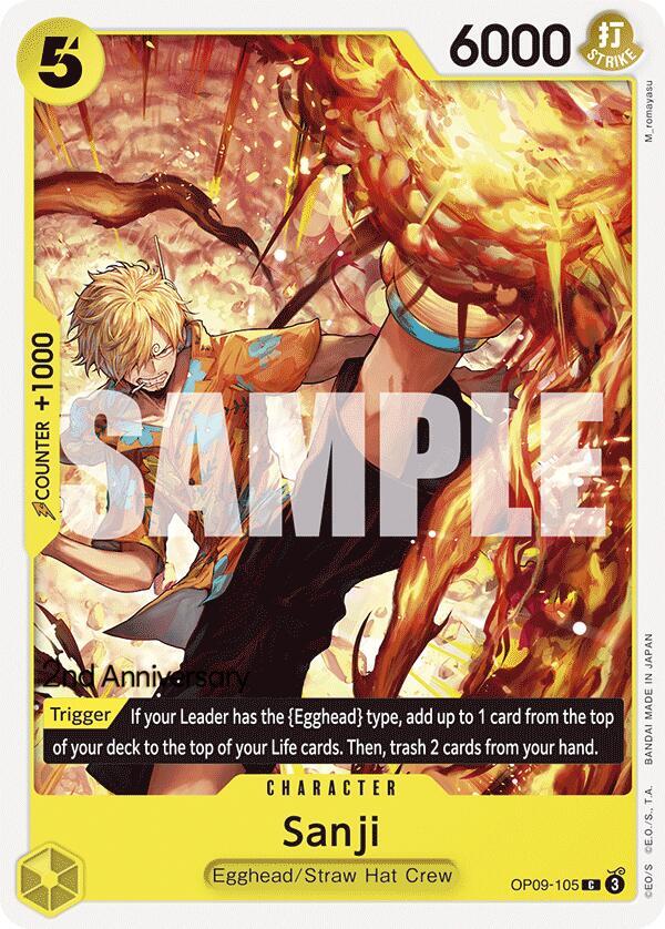 Sanji OP09-105 [ Inglese / Giapponese / Francese / Cinese Semplificato ]