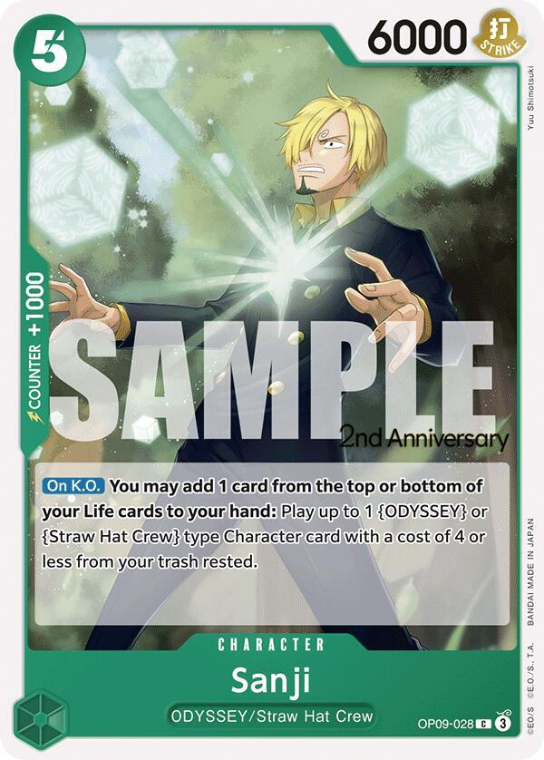 Sanji OP09-028 [ Inglese / Giapponese / Francese / Cinese Semplificato ]