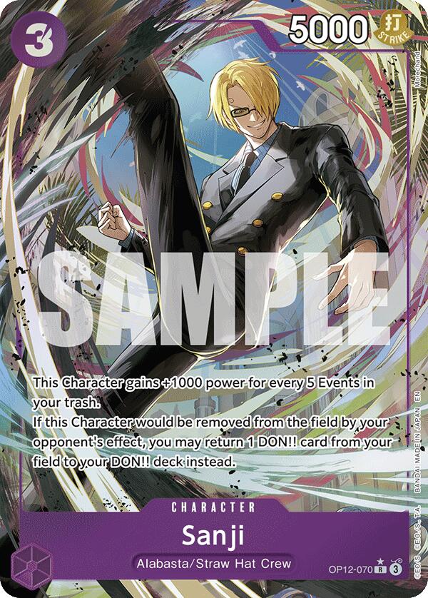 Sanji OP12-070 [ Inglese / Giapponese / Francese / Cinese Semplificato ]