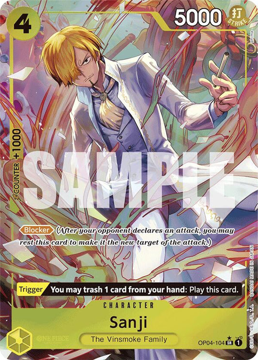 Sanji OP04-104 [ Inglese / Giapponese / Francese / Cinese Semplificato ]