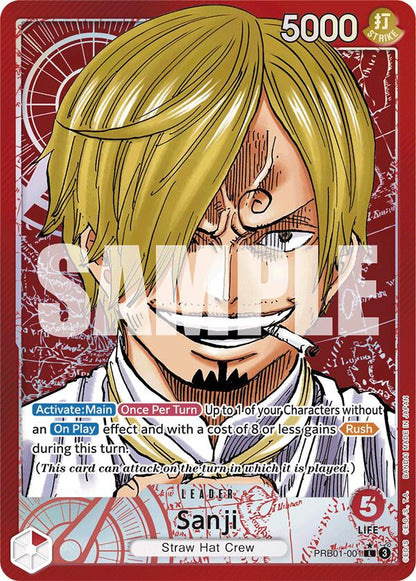 Sanji PRB01-001 [ Inglese / Giapponese / Francese / Cinese Semplificato ]