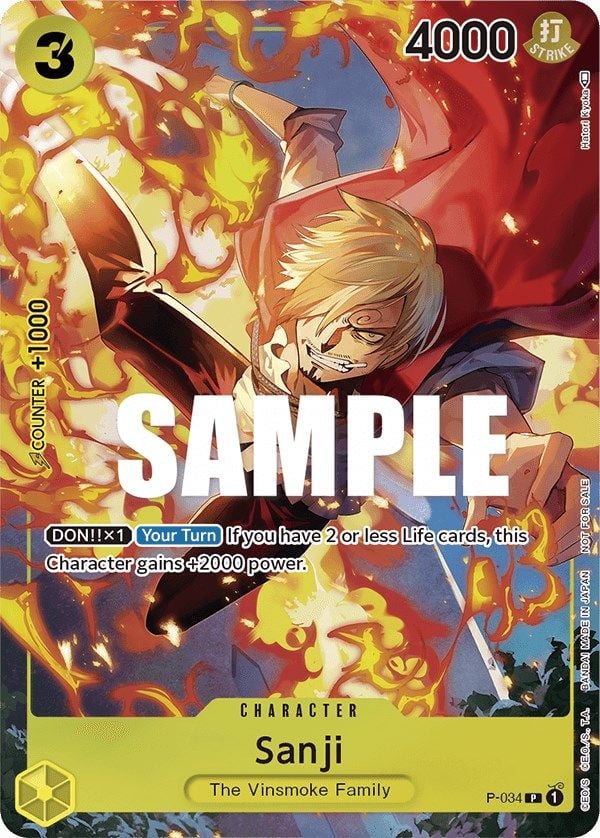 Sanji P-034 [ Inglese / Giapponese / Francese / Cinese Semplificato ]