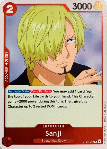 Sanji OP01-013 [ Inglese / Giapponese / Francese / Cinese Semplificato ]