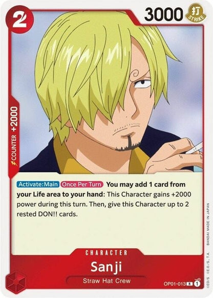 Sanji OP01-013 [ Inglese / Giapponese / Francese / Cinese Semplificato ]