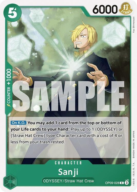 Sanji OP09-028 [ Inglese / Giapponese / Francese / Cinese Semplificato ]