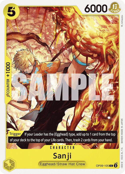 Sanji OP09-105 [ Inglese / Giapponese / Francese / Cinese Semplificato ]