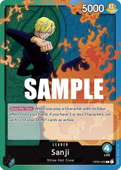 Sanji OP02-026 [ Inglese / Giapponese / Francese / Cinese Semplificato ]