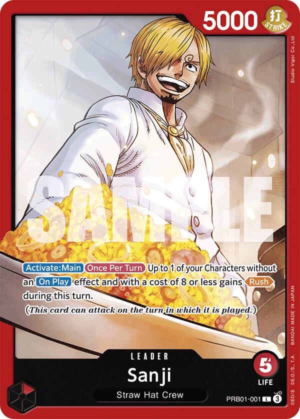 Sanji PRB01-001 [ Inglese / Giapponese / Francese / Cinese Semplificato ]