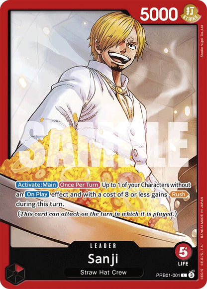 Sanji PRB01-001 [ Inglese / Giapponese / Francese / Cinese Semplificato ]