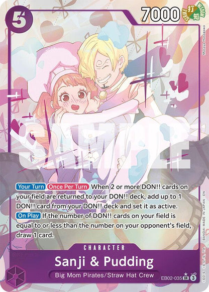 Sanji & Pudding EB02-035 [ Inglese / Giapponese / Francese / Cinese Semplificato ]