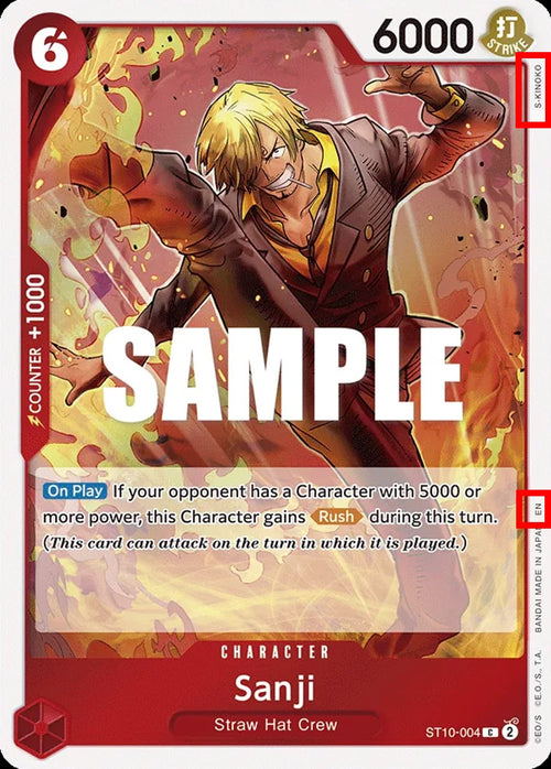 Sanji ST10-004 [ Inglese / Giapponese / Francese / Cinese Semplificato ]