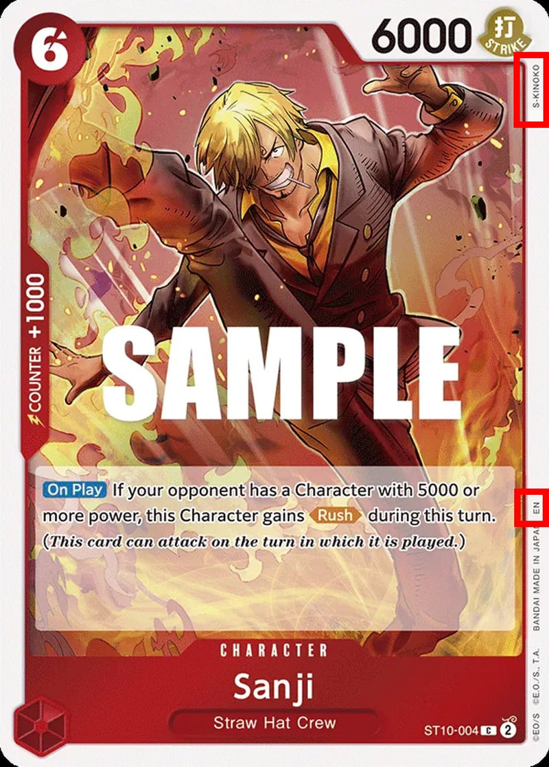 Sanji ST10-004 [ Inglese / Giapponese / Francese / Cinese Semplificato ]