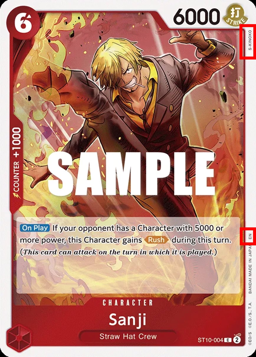Sanji ST10-004 [ Inglese / Giapponese / Francese / Cinese Semplificato ]