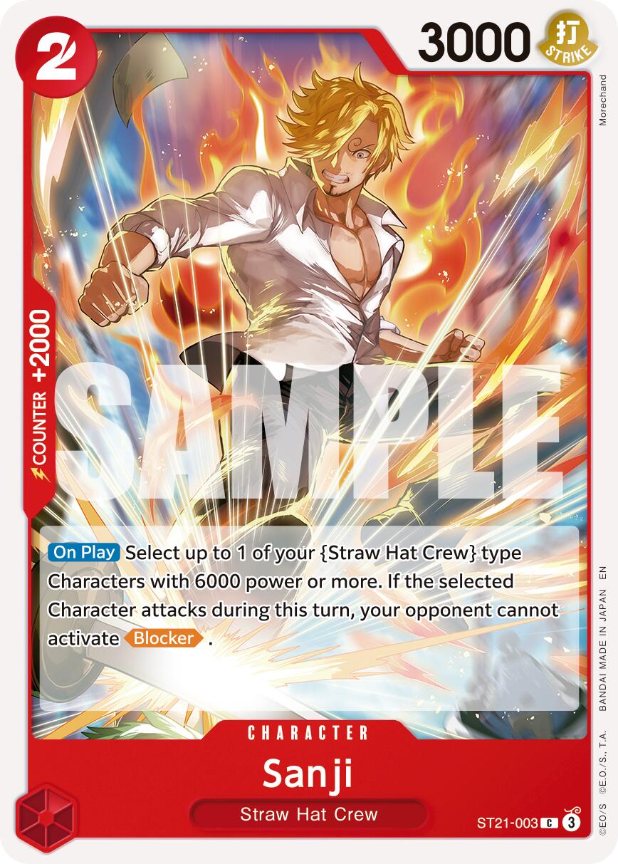 Sanji ST21-003 [ Inglese / Giapponese / Francese / Cinese Semplificato ]