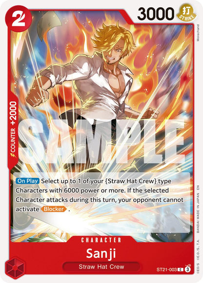 Sanji ST21-003 [ Inglese / Giapponese / Francese / Cinese Semplificato ]