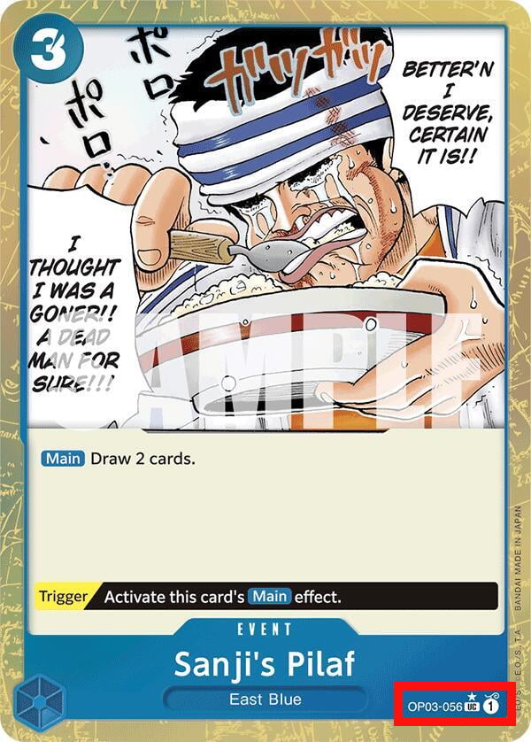 Sanji's Pilaf OP03-056 [ Inglese / Giapponese / Francese / Cinese Semplificato ]