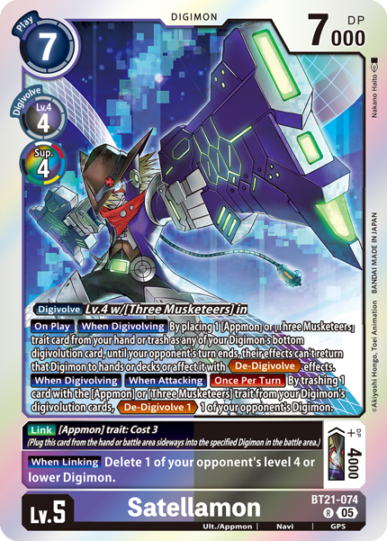 Satellamon BT21-074 [ Inglese / Giapponese ]