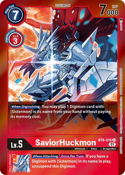 SaviorHuckmon BT6-015 [ Inglese / Giapponese ]