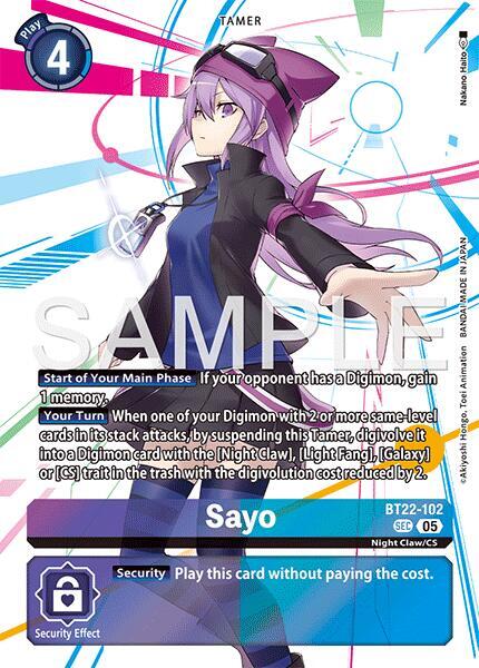 Sayo BT22-102 [ Inglese / Giapponese ]