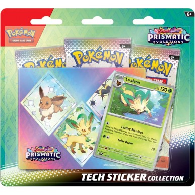 Scarlet & Violet: Prismatic Evolutions - Leafeon - Tech Sticker Collection (ENG)